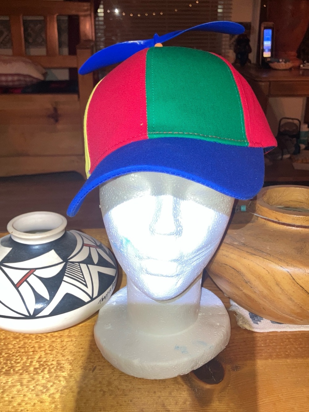 NWT propeller Hat , red , green , blue and super kool.adjustable adult size